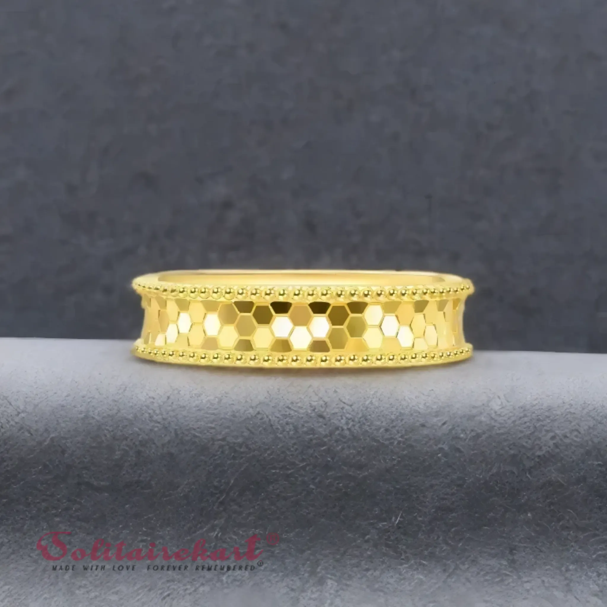 14K 7.11Grams Gold Couple Rings – Elegant Band Design